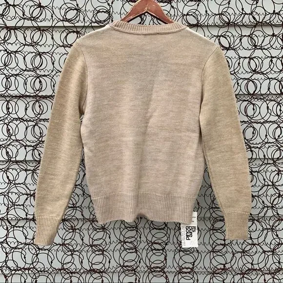 Vintage 50s Deadstock It’s Pure Gould argyle diamond sweater SMALL? - Picture 5 of 5